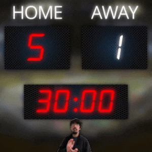 Home: 5, Away: 1