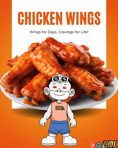 Chicken Wings GIF by Zhot
