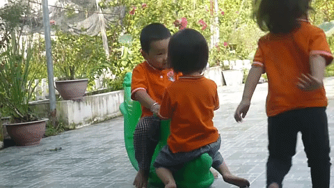 excited kids doing life wrong GIF