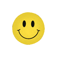 Happy Smiley Face Sticker by Tim Poulton