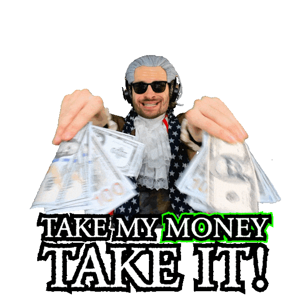 Buy Now Money Sticker