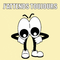 Attendre Big Eyes GIF
