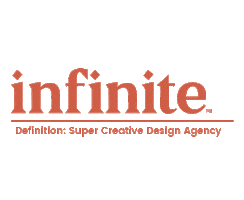 We Are Infinite Blood Orange Sticker by Infinite™ Design Studio