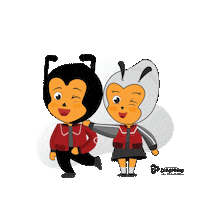 Mascot Halo Sticker by UNIVERSITAS DINAMIKA