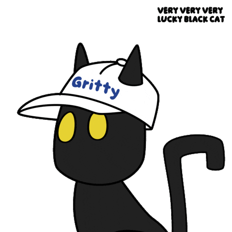 Black Cat Nod Sticker by VeeFriends