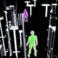 yizr art animation 3d light GIF