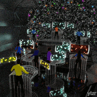 yizr art animation 3d light GIF