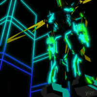 yizr art animation 3d light GIF