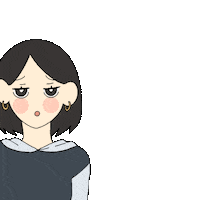 rupalico annoyed bored disappointed seriously Sticker