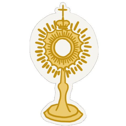 Christ Adoration Sticker by Annunciation Designs