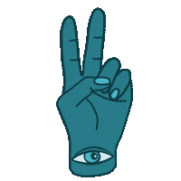 Hand Peace Sticker