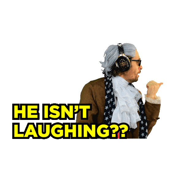 Not Funny Straight Face Sticker