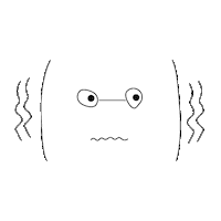 Scared Nerd Sticker