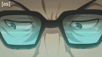 Glasses Read GIF by Adult Swim