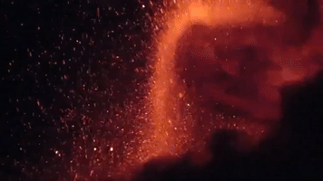 Lava Erupts From Volcanic Vent in Spain's Canary Islands