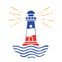 sea lighthouse Sticker by VOX Interactif