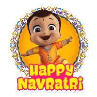 Durga Puja Navratri Sticker by Chhota Bheem
