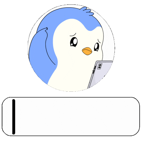 Text Hello Sticker by Pudgy Penguins