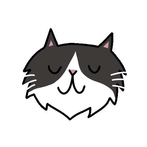 tuxedo cat yes Sticker by Nikki McWilliams