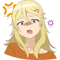 Angry Anime Girl Sticker by Crunchyroll