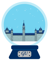 Holiday Hoya Sticker by Georgetown University