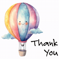 Hot Air Balloon Thank You GIF
