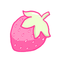yokaisekai kawaii sweet fruit strawberry Sticker