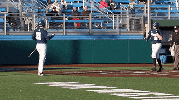 NevadaWolfPack happy celebration baseball high five GIF