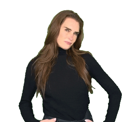 Funny Face Sticker by Brooke Shields