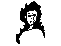 Black And White Art Sticker