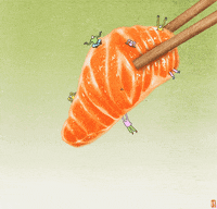chloeyeemay fun food loop character GIF