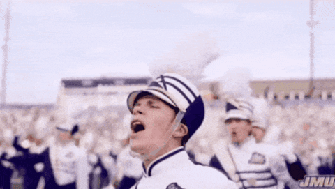 Band Marching GIF by JMUDukes