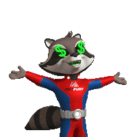 Happy Raccoon Sticker by BetFury