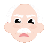 killiney-kopitiam angry annoyed anger frown Sticker