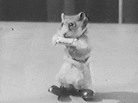 Vintage Hamster GIF