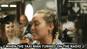 miley cyrus radio GIF by The Tonight Show Starring Jimmy Fallon