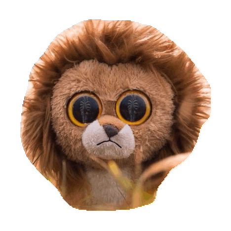sad lion STICKER by imoji