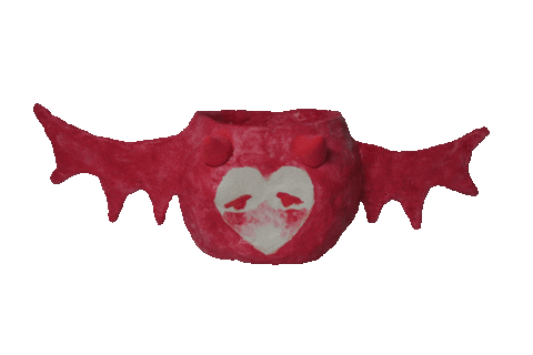 Bat Wings Heart Sticker