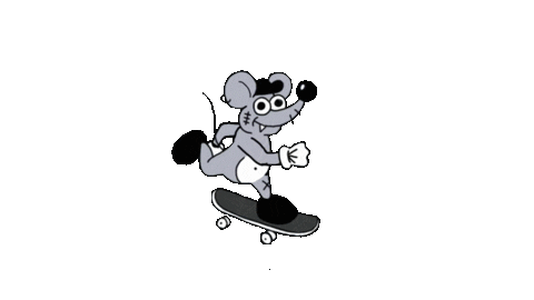 Mouse Noord Sticker by Skateboard School Amsterdam