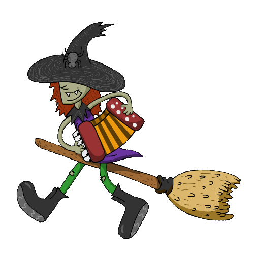 Halloween Sing Sticker by ToonTownClown