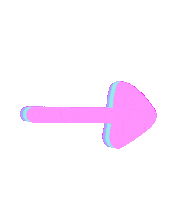 Pink Arrow Sticker