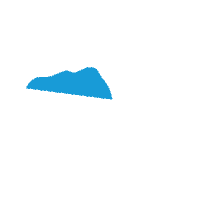 BlueMtnResort blue winter ski skiing Sticker