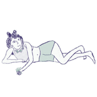Girl Flower Sticker by kiin.