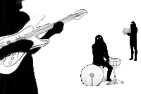 rock band Sticker by Vacation Forever