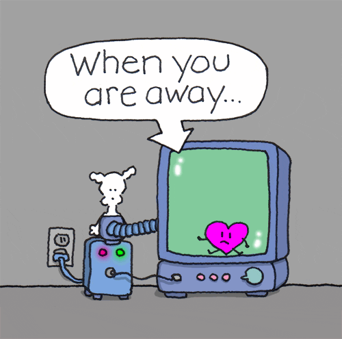 i miss you love GIF by Chippy the Dog
