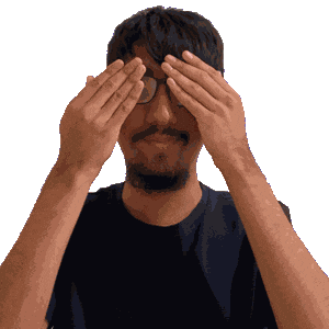 Happy Hidden Face Sticker