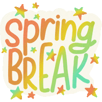Spring Break Sticker