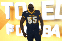 Chest Pound Toledo Football GIF by Toledo Rockets
