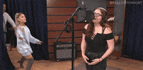 ariana grande singing GIF by The Tonight Show Starring Jimmy Fallon
