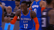 excited oklahoma city thunder GIF by NBA